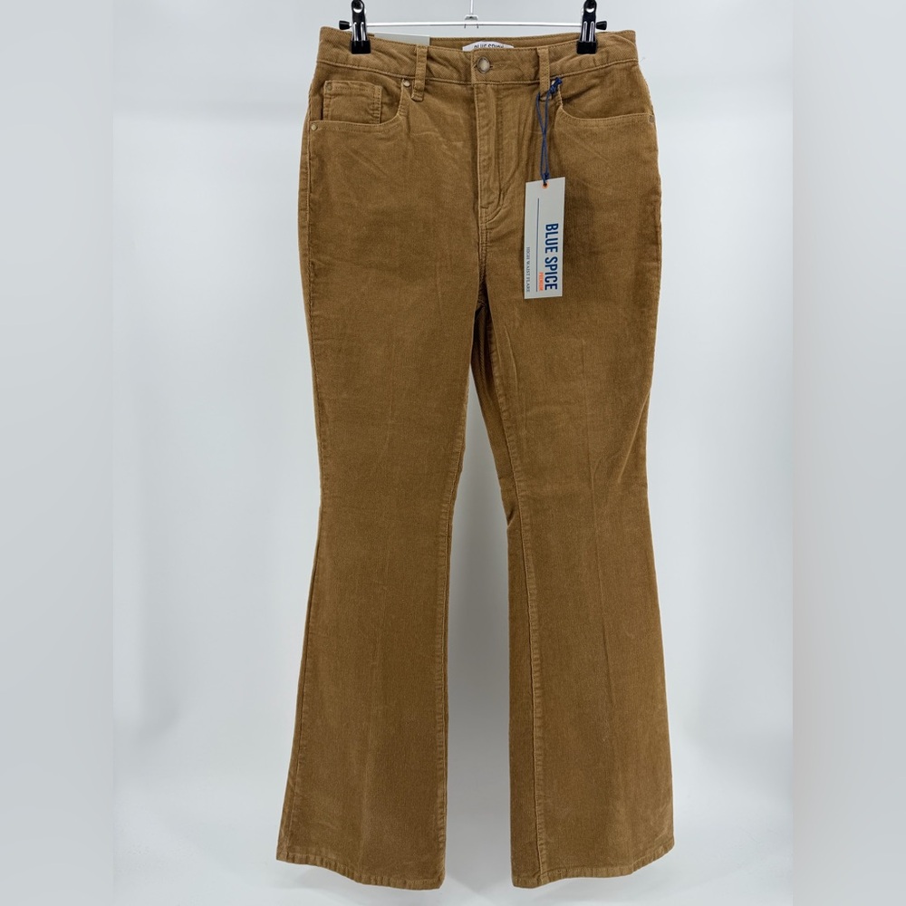 NWT Blue Spice Flared Corduroy Pants in Coffee Brown, Size 9 (28 Waist)